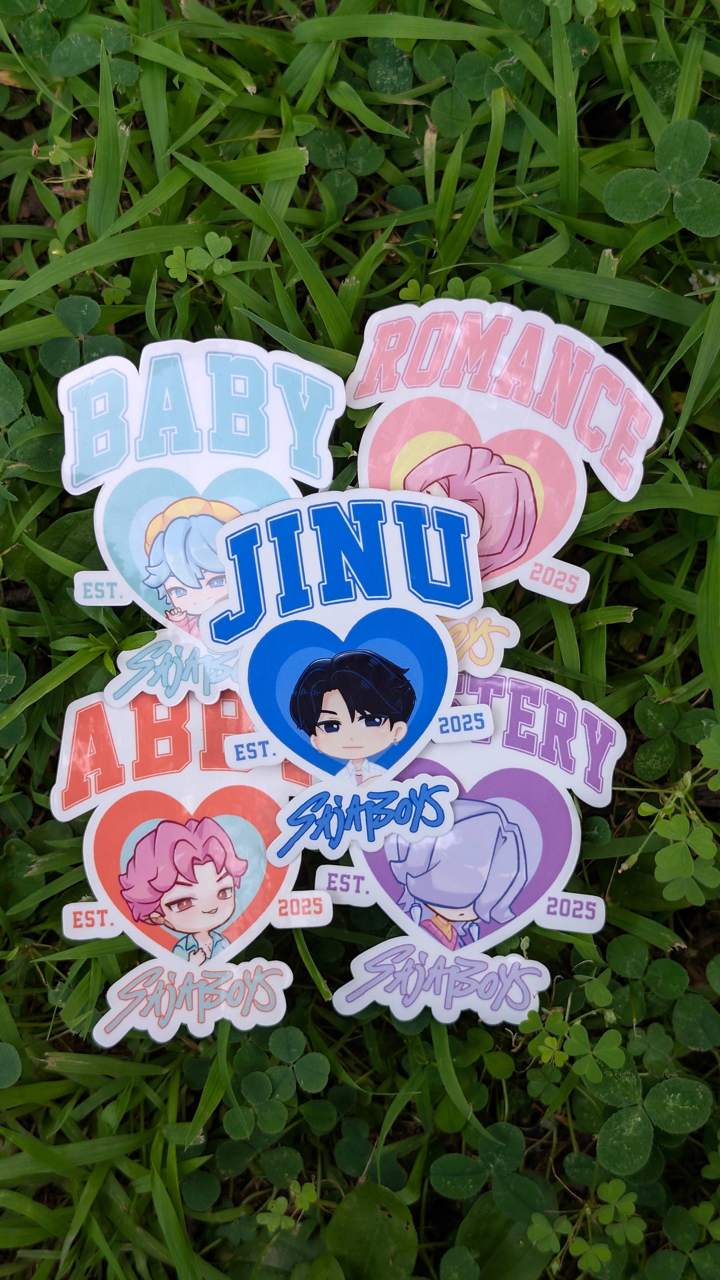Clear K-pop Demon Hunter stickers, SAJA BOYS, soda pop