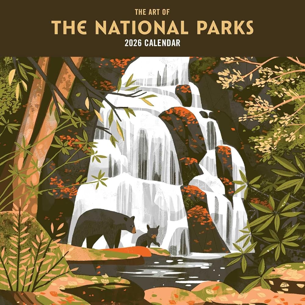 2026 The Art of the National Parks Wall Calendar cover image