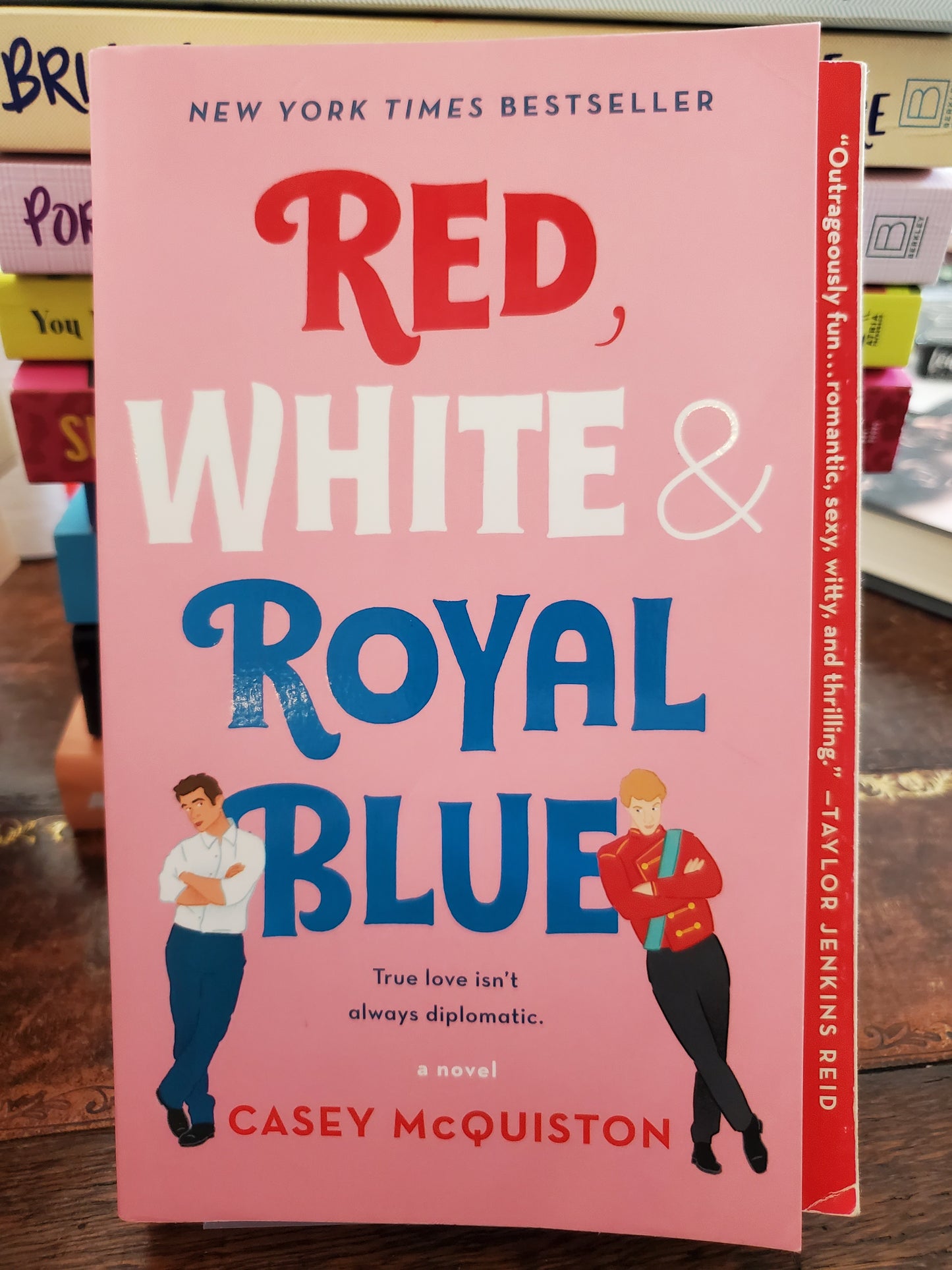 Used Red, White, and Royal Blue