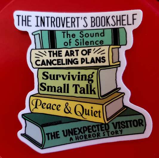 Introvert's Bookshelf stickerdecorat