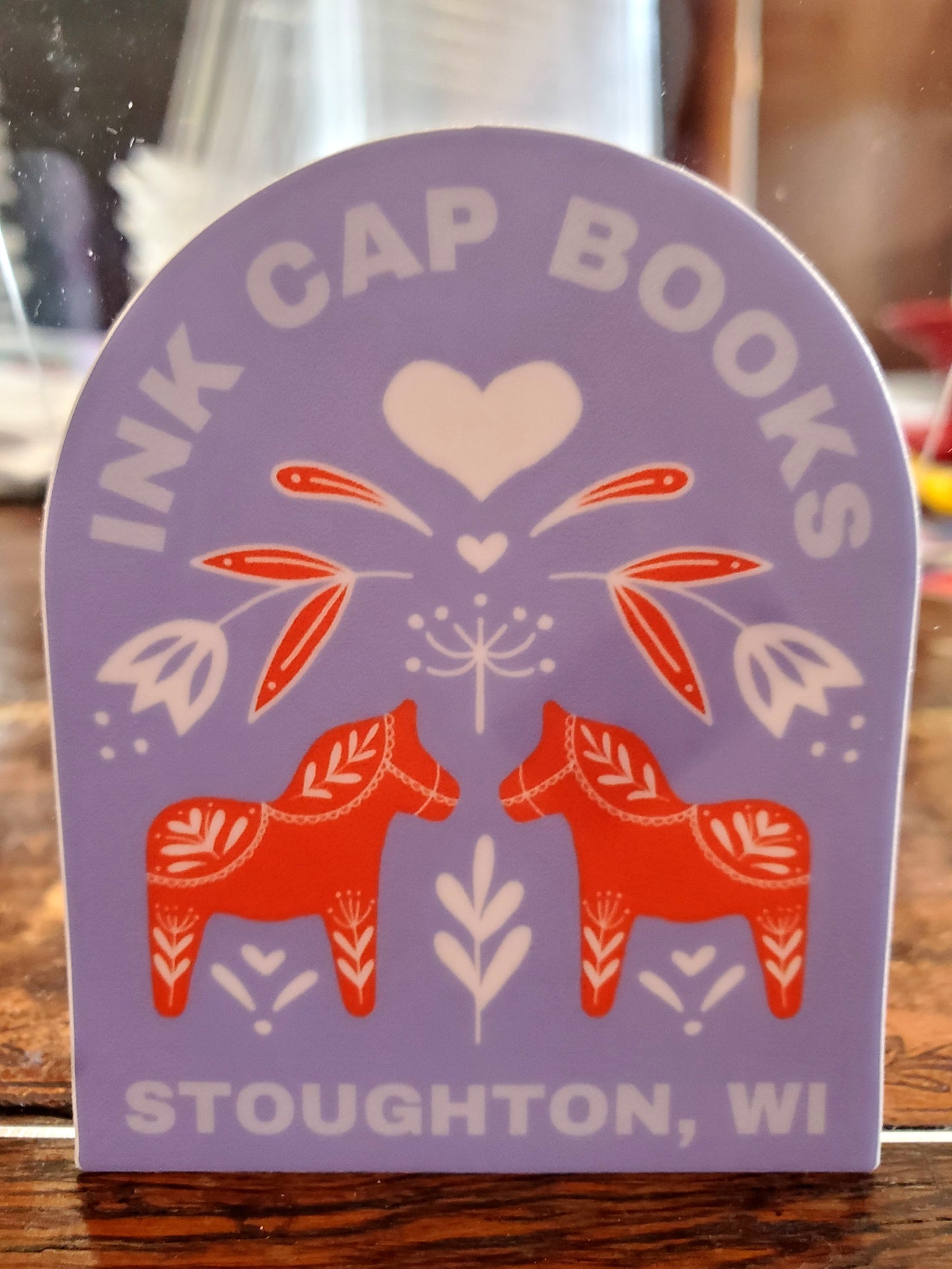 Ink Cap Books Swedish Dala Sticker