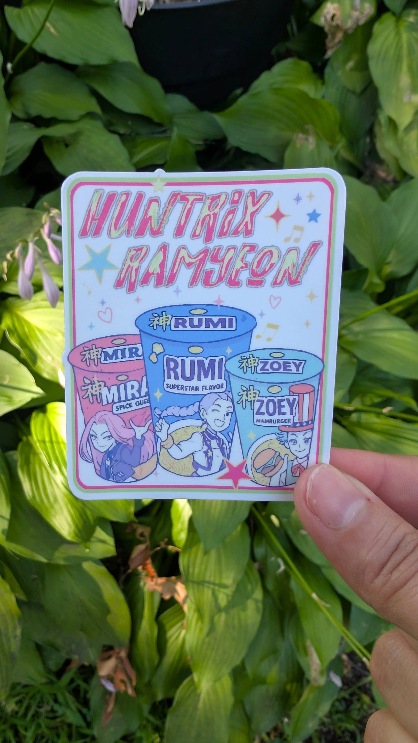 Holographic or Clear K-pop Huntrix DH, Saja Boys, Cat & Bird