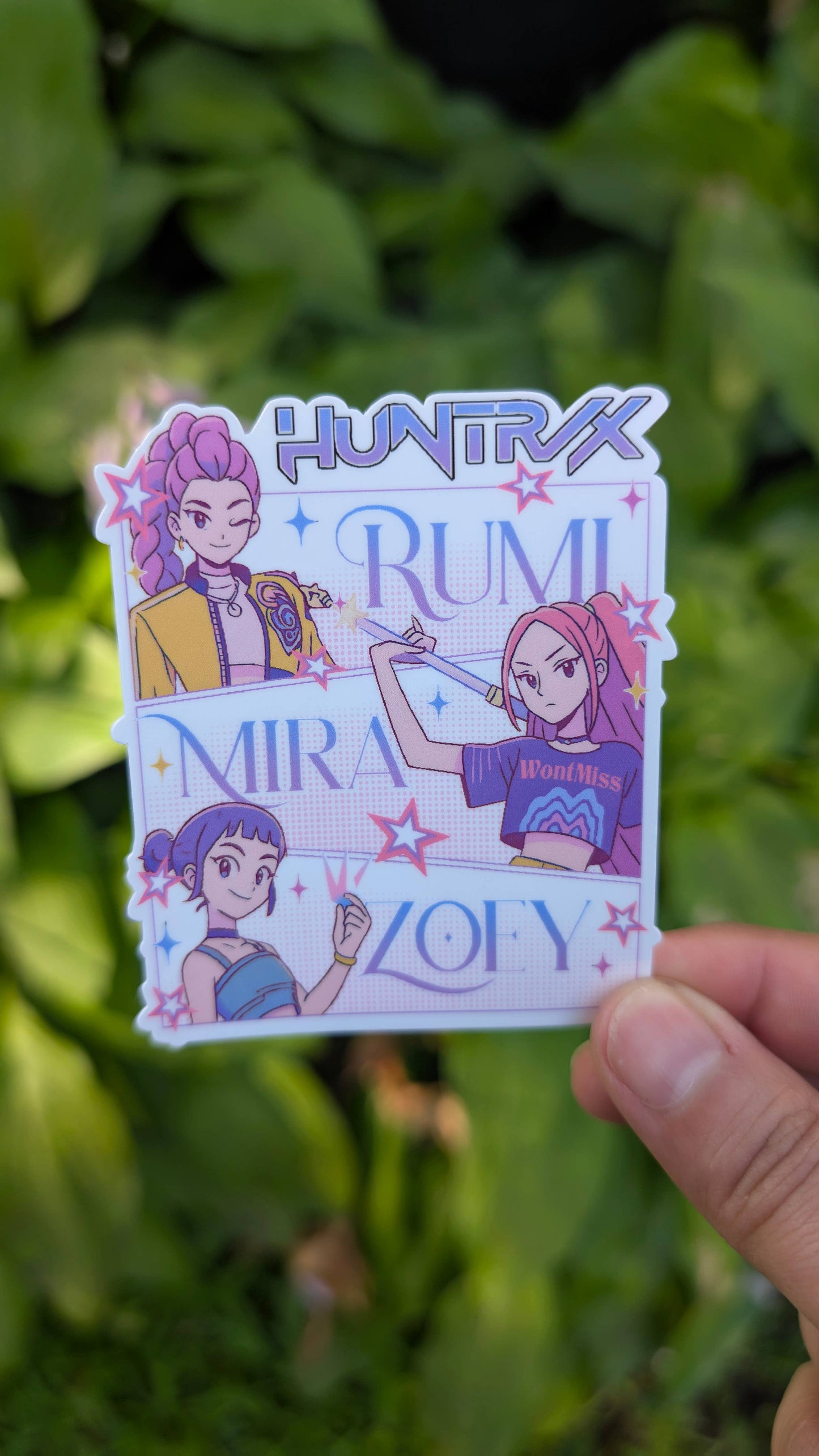 Holographic or Clear K-pop Huntrix DH, Saja Boys, Cat & Bird
