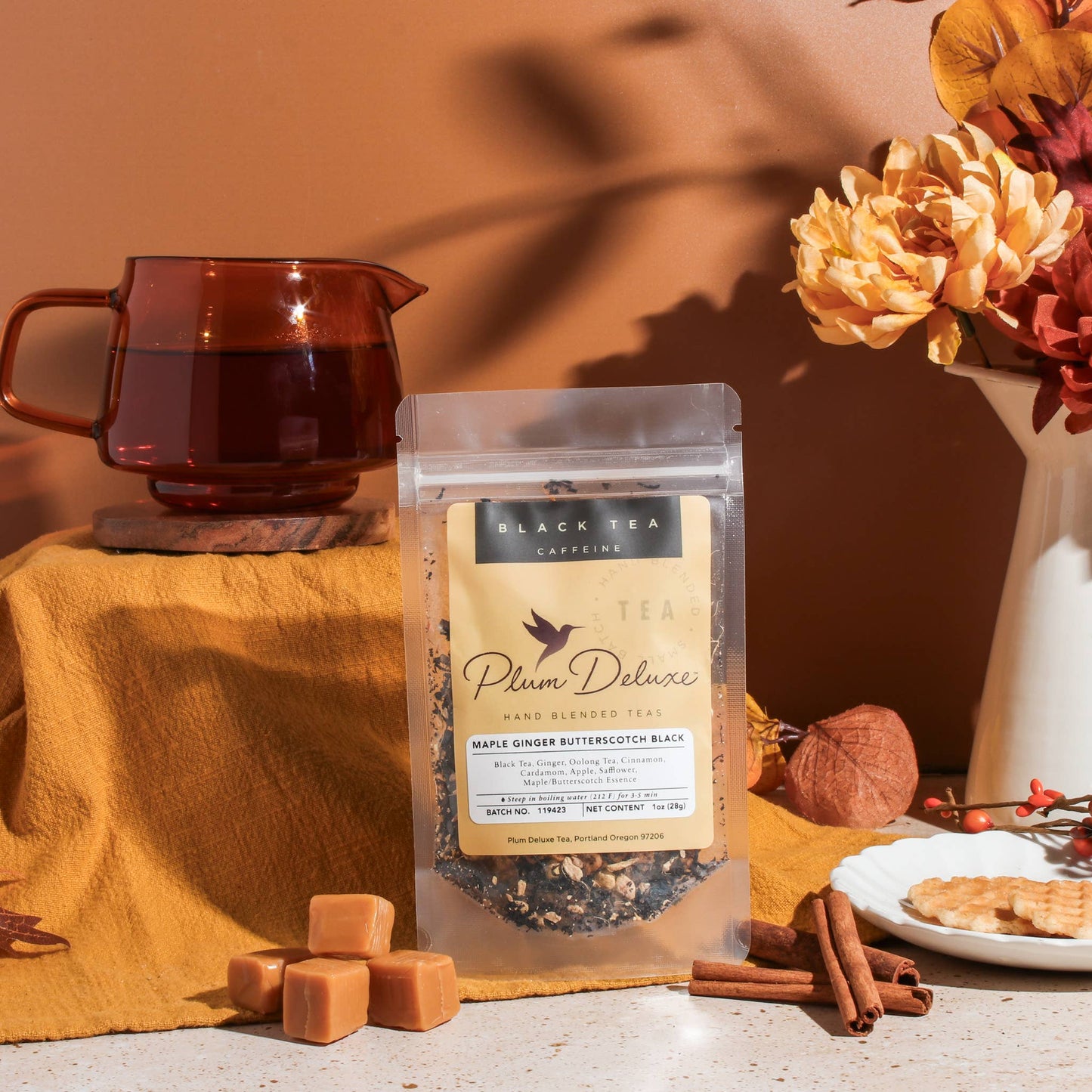 Maple Ginger Butterscotch Black Tea - Fall Seasonal Blend