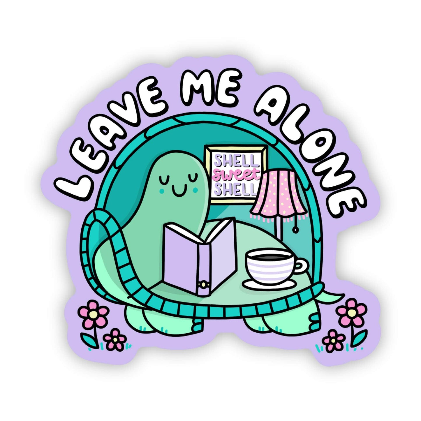 "leave me alone" sticker