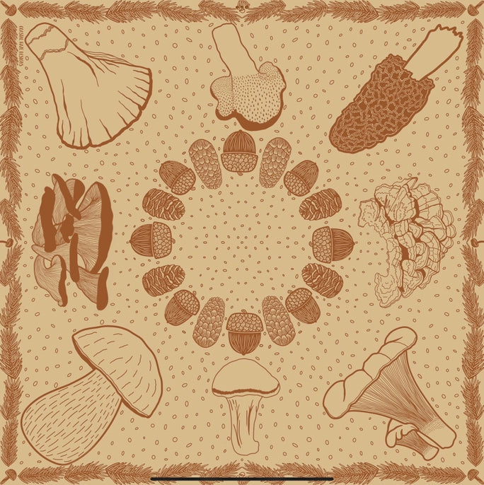 Edible Mushrooms Bandana