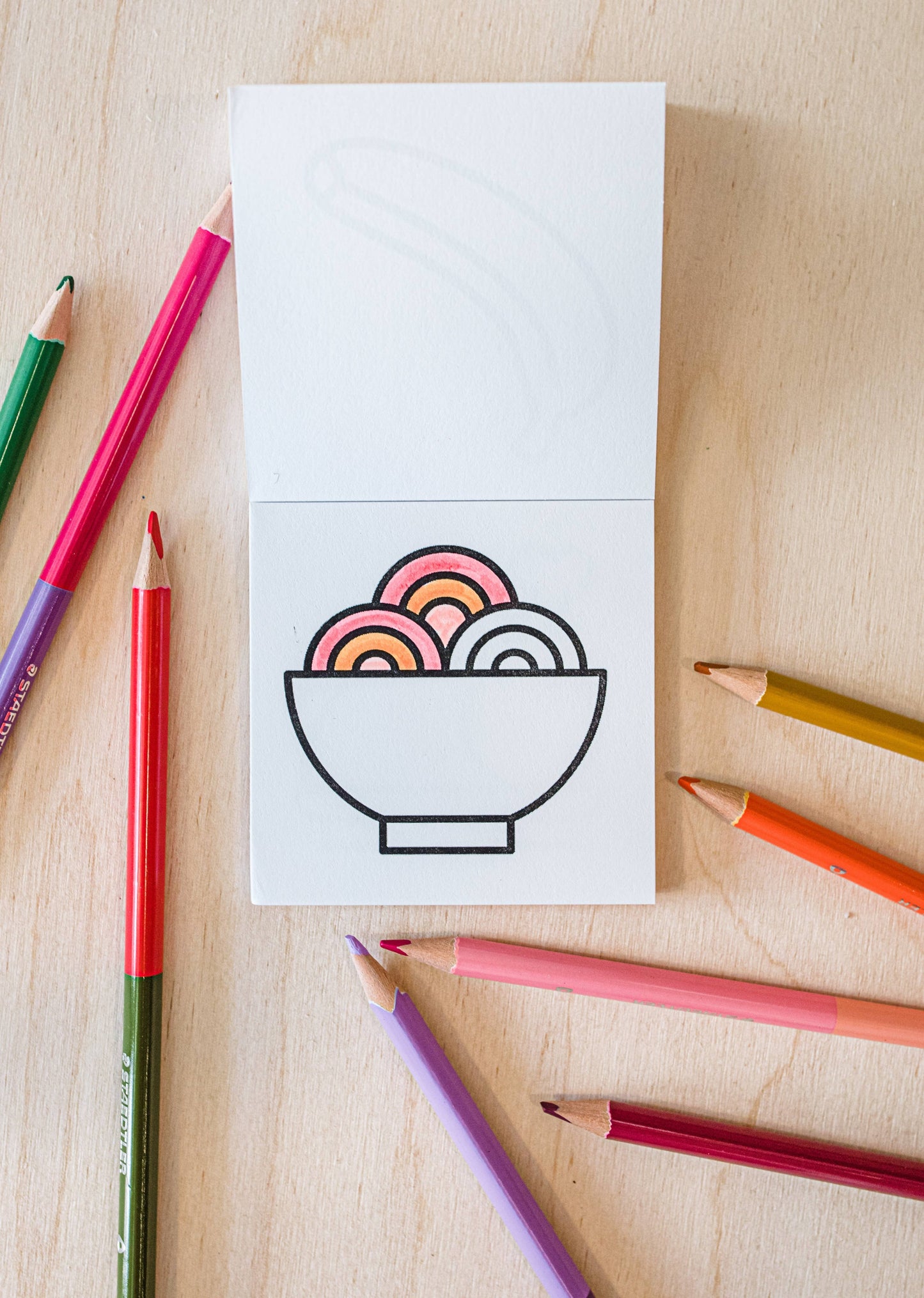 Tiny Eats + Treats Coloring Book, stocking stuffer, gift