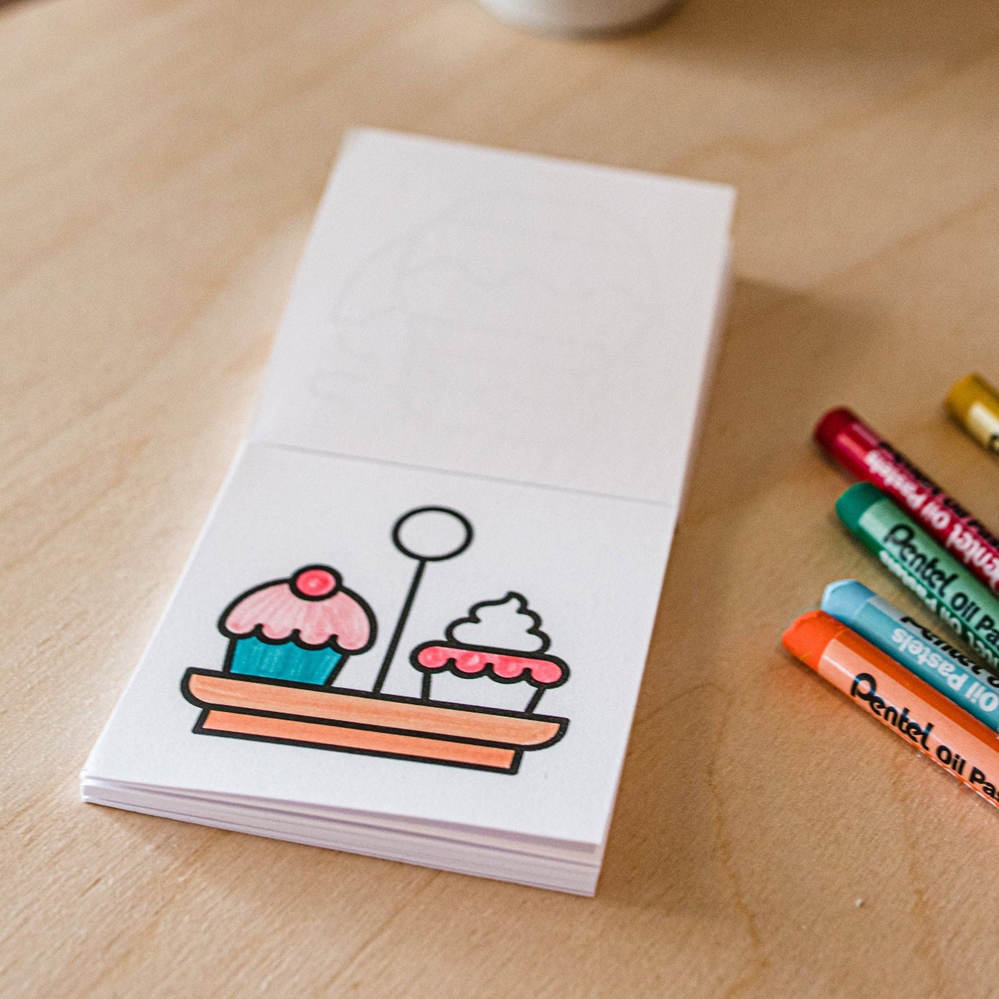 Tiny Eats + Treats Coloring Book, stocking stuffer, gift