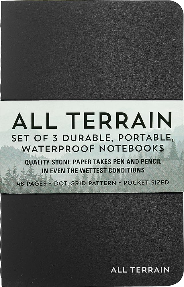 All Terrain Waterproof Notebooks (set of 3) (Dot Grid Pattern) cover image