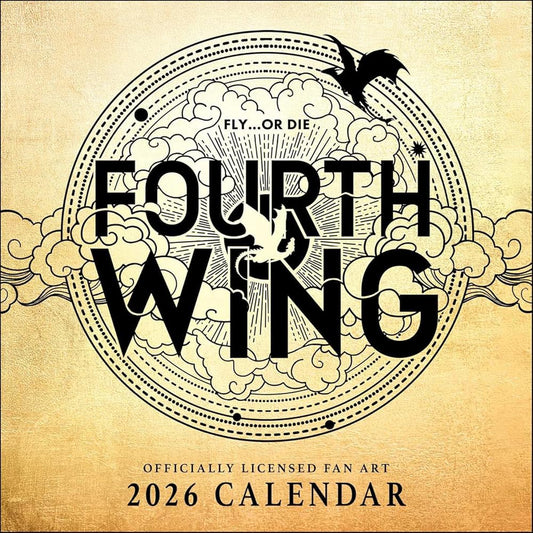Fourth Wing Officially Licensed Fan Art 2026 Wall Calendar cover image