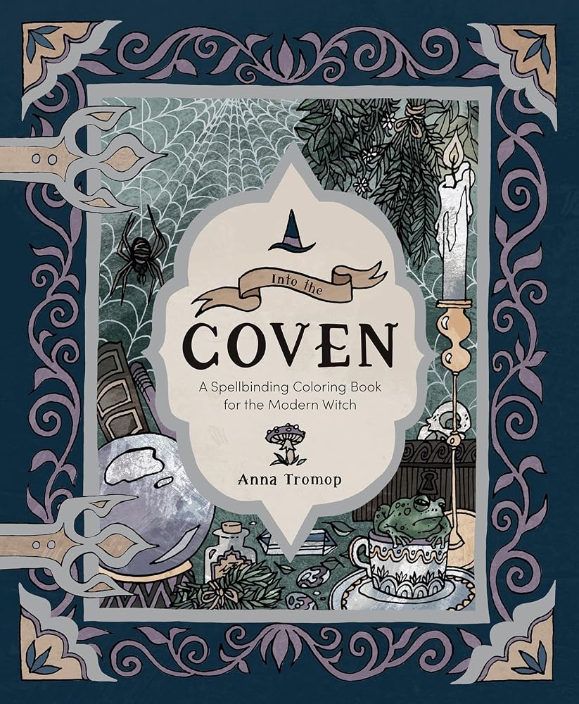 Into the Coven: A Spellbinding Coloring Book for the Modern Witch cover image