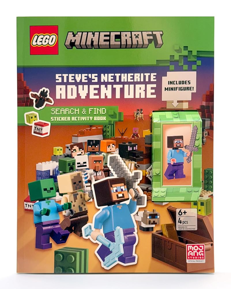 Steve's Netherite Adventure (LEGO Minecraft) cover image