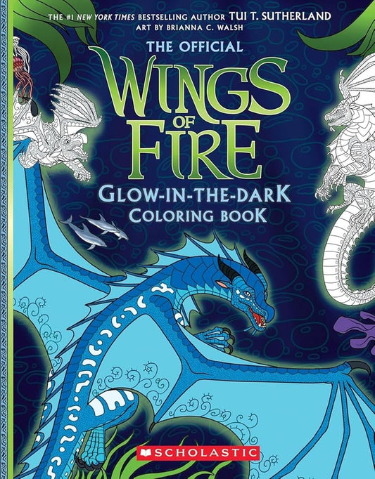 Wings of Fire Glow-in-the-Dark Coloring Book cover image