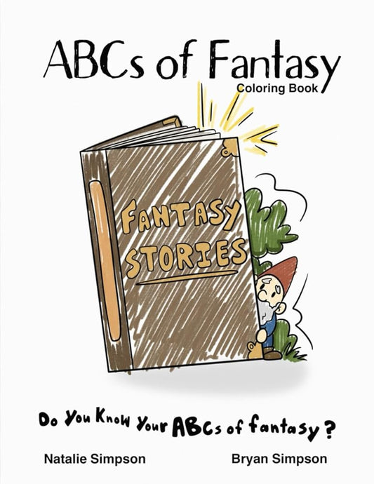 ABCs of Fantasy: A Coloring Book cover image