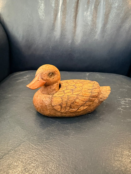 Duck Box hand carved by Delmar Schlueter