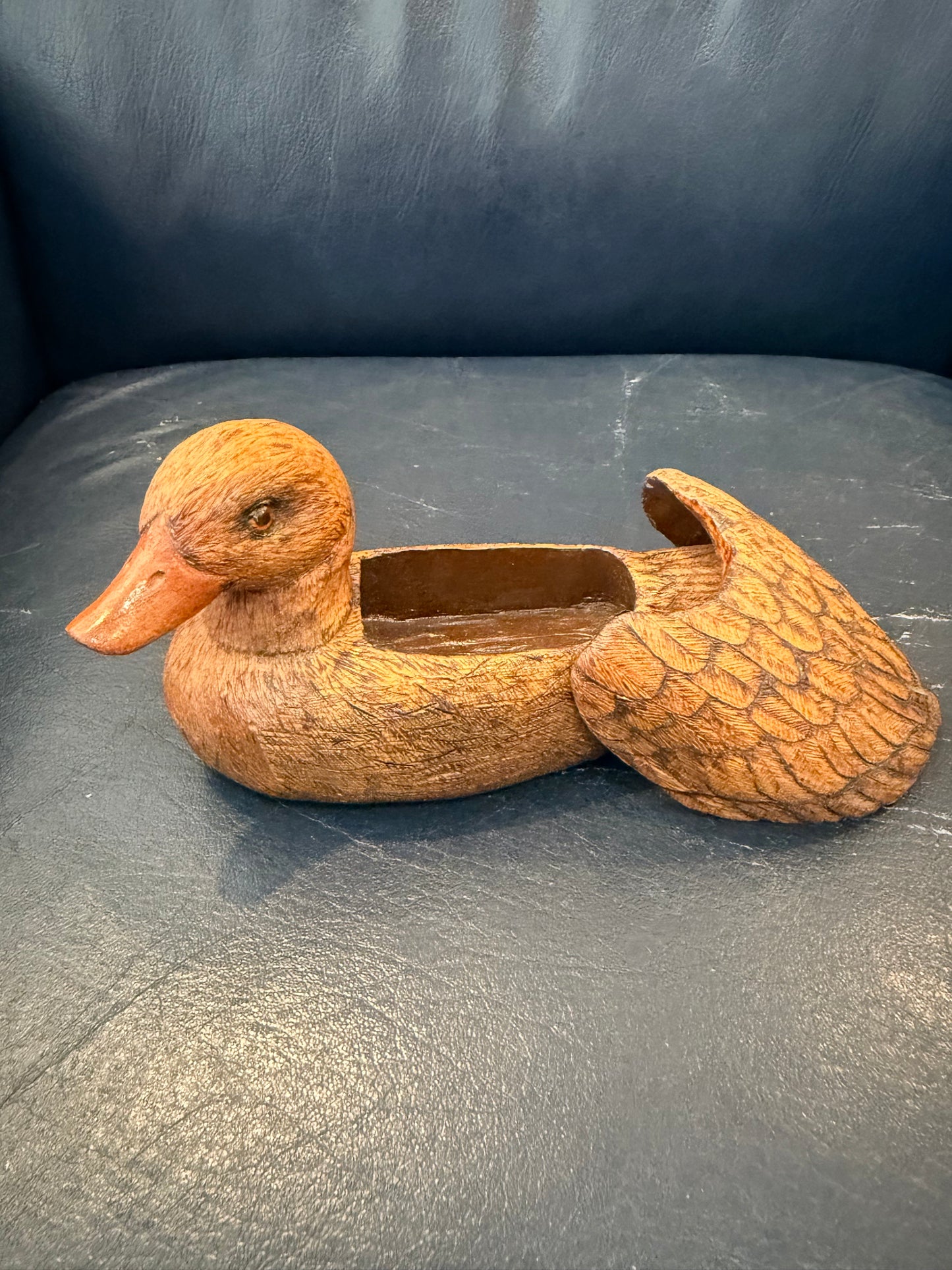 Duck Box hand carved by Delmar Schlueter