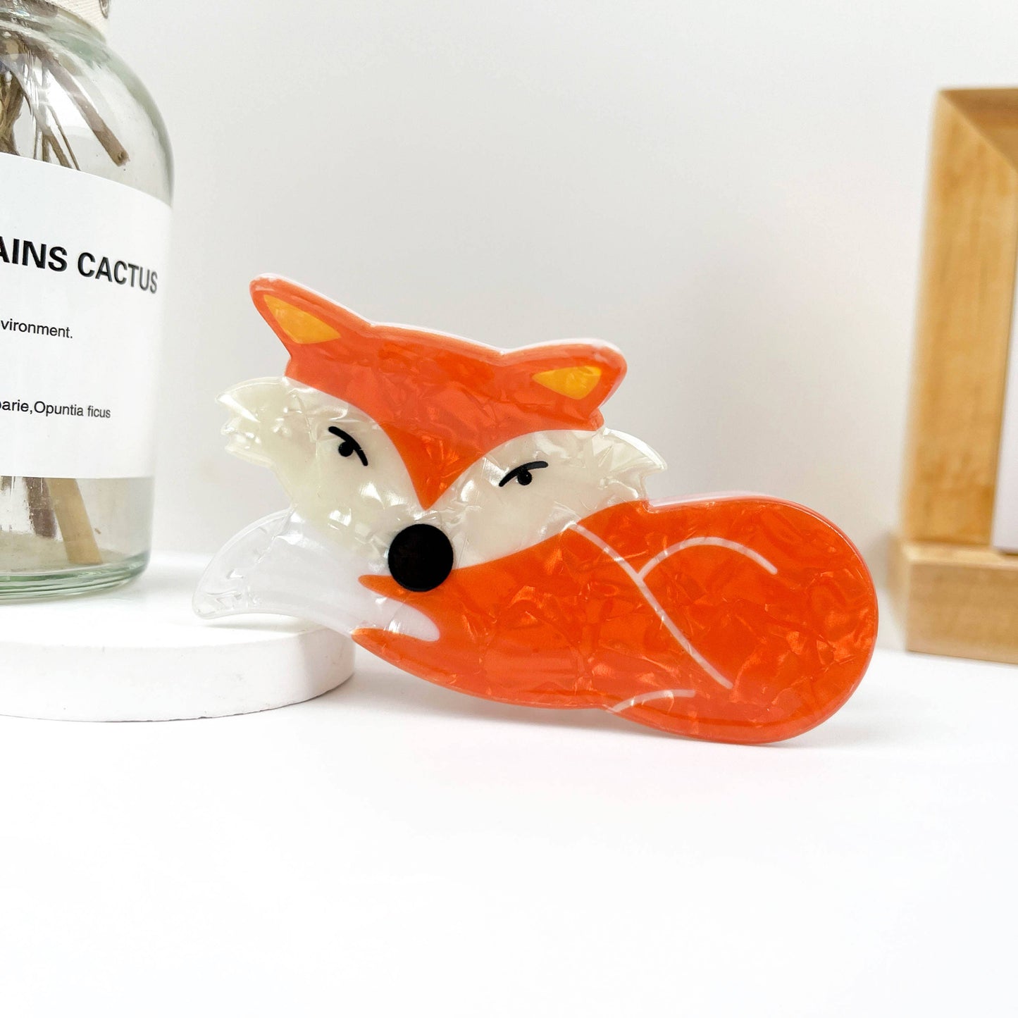 Snail and Fox PVC Hair Claw Clip