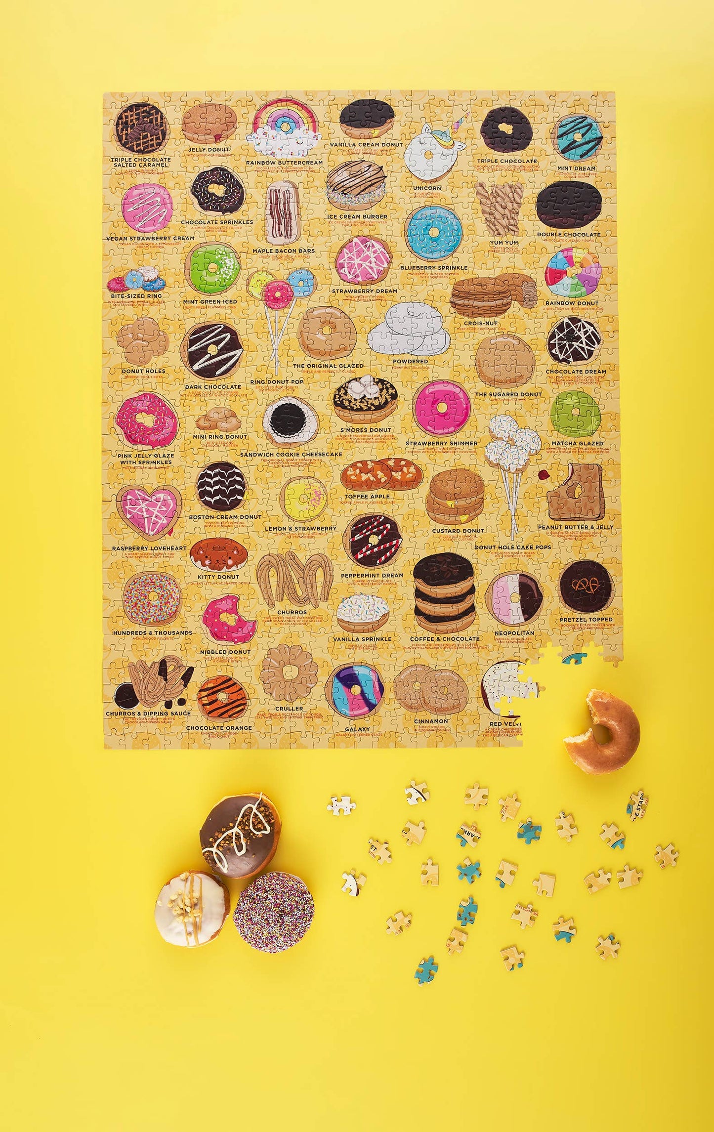 Donut Lover's 1000 Piece Jigsaw Puzzle