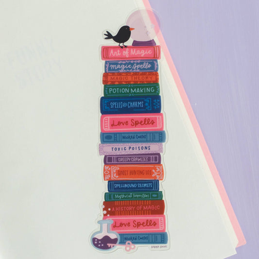 Spooky Book Stack Acetate Bookmark