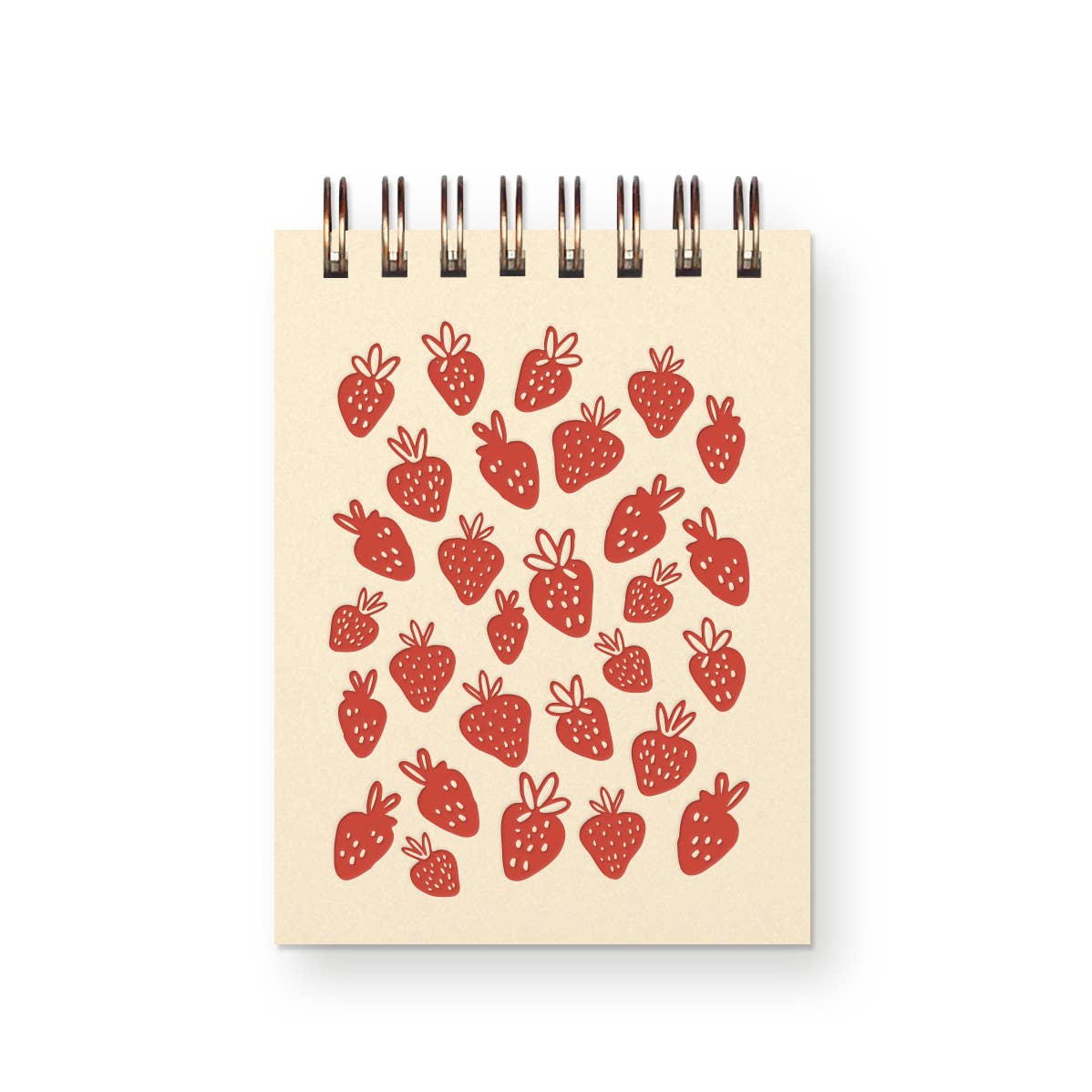 Strawberry Pattern Mini Jotter Notebook