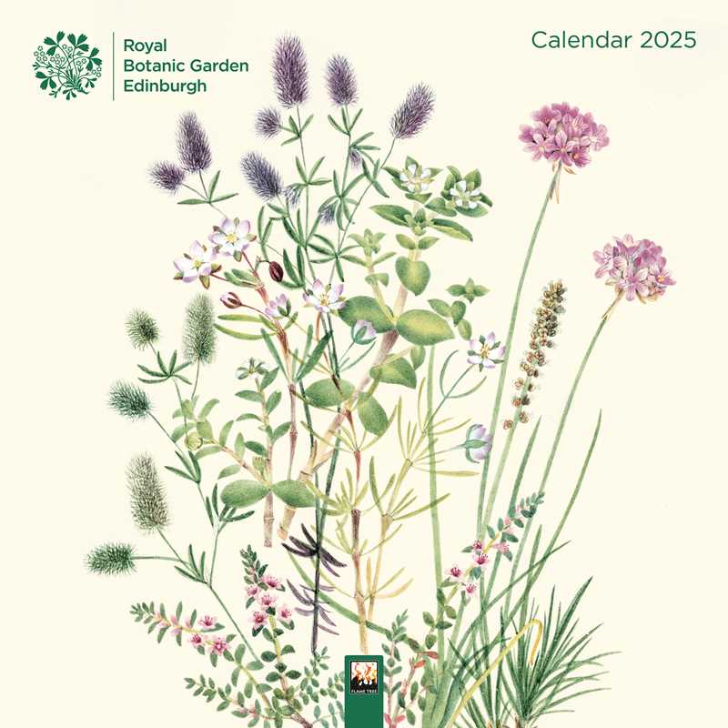 Royal Botanic Garden Edinburgh Wall Calendar 2025 (Art Calendar) by