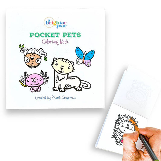 Pocket Pets Mini Coloring Book, holiday gift, stocking stuff