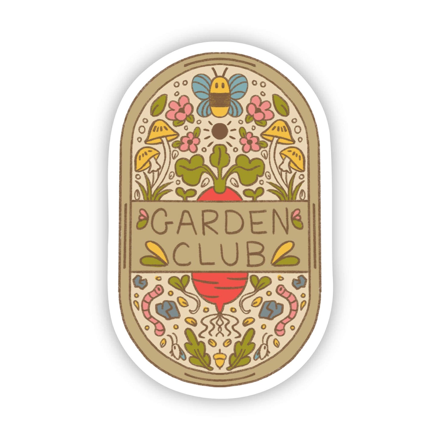 "Garden Club" Plaque Sticker