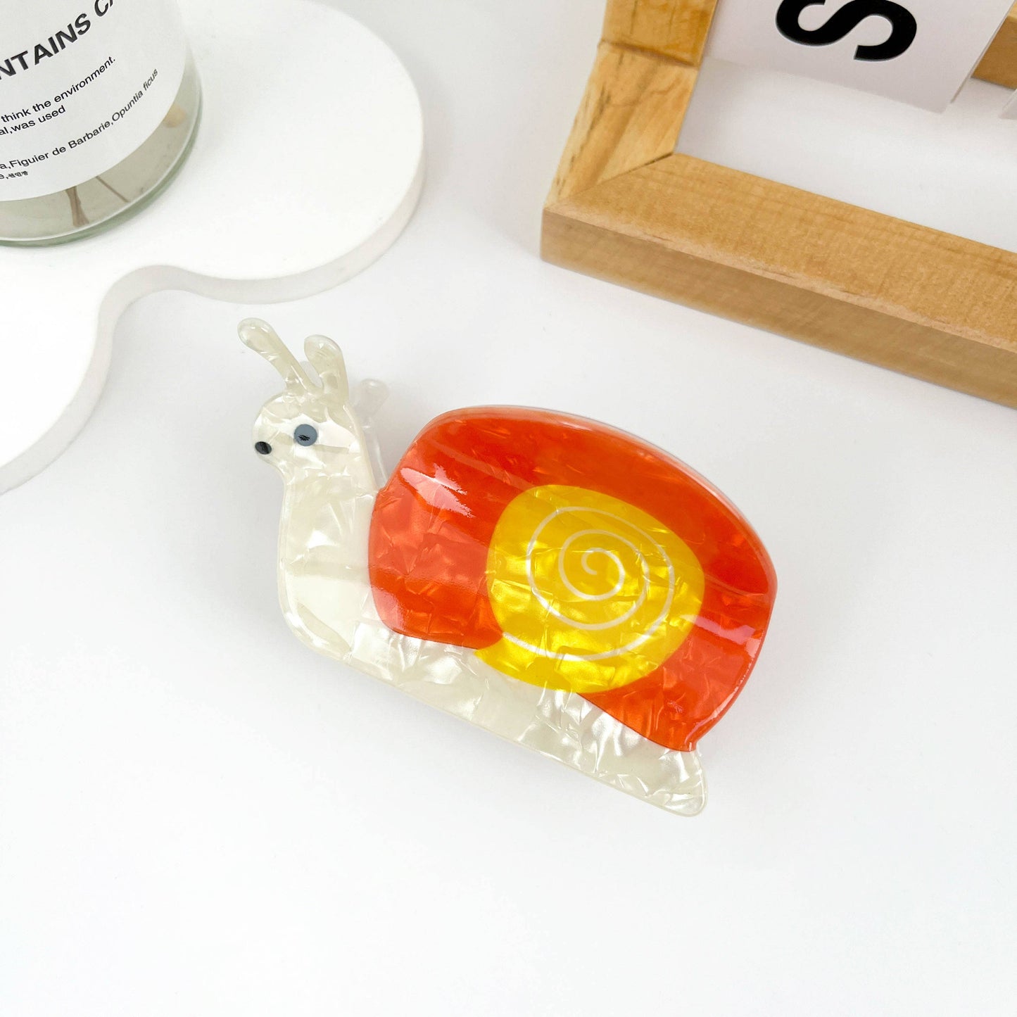 Snail and Fox PVC Hair Claw Clip