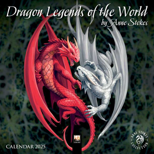 Anne Stokes: Dragon Legends of the World Mini Wall calendar 2025 (Art Calendar) by